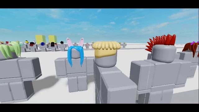 Roblox Spiky Red Mohawk Hair and Blonde Bowl Cut Hair смотреть онлайн