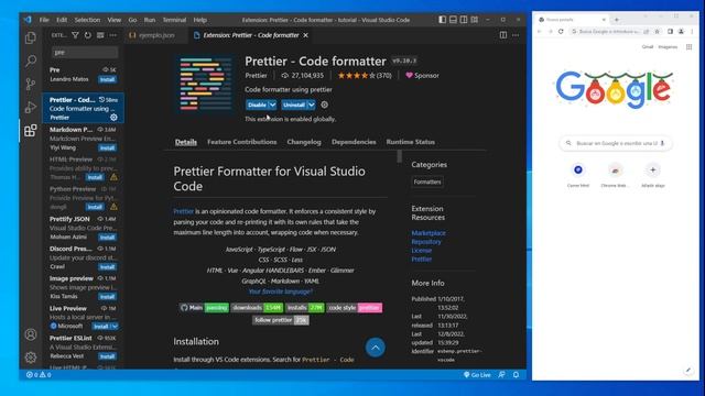 como INSTALAR JSON en VISUAL STUDIO CODE ? смотреть онлайн