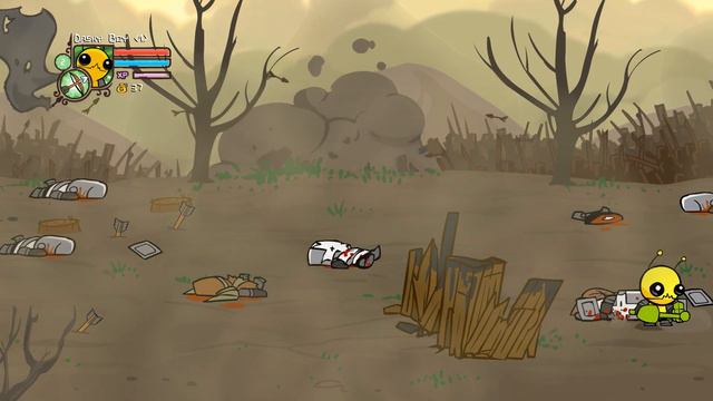 Castle Crashers Alien Hominid Gameplay - (World 1) смотреть онлайн
