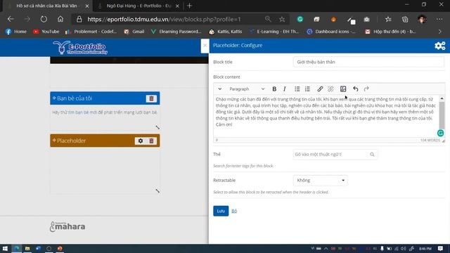 Hướng dẫn Hoàn thiện Hồ sơ E-Portfolio - Giảng viên смотреть онлайн