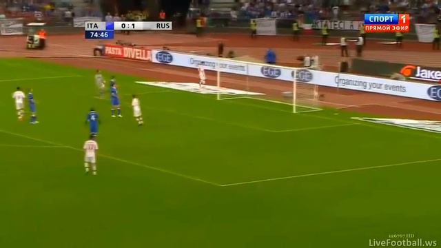 Италия 0-2 Россия гол Широкова