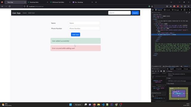 User Application (React | Redux | Axios) - 42. Show success and error message смотреть онлайн