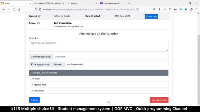 #115 Multiple choice UI | Student management system in PHP | OOP MVC | Quick programming tutorial смотреть онлайн