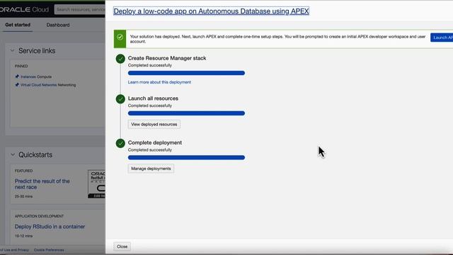 Getting started with APEX on Oracle Cloud - QuickStart смотреть онлайн