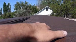 Металлочерепица на полукруглом навесе.  Часть 3.  Финал.