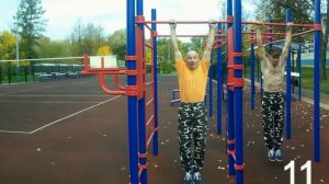 Подтягивания на турнике  44 раза в 70 лет.