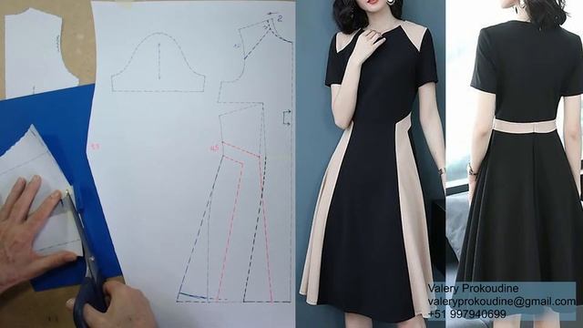 моделируем платье modelado de vestido #курсыкройкиишитья #diseñodemodas #валерийпрокудиншитьё смотреть онлайн