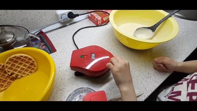 готовим вафли