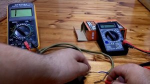 Мультиметр TEK DT 9205A - прозвонка кабеля
