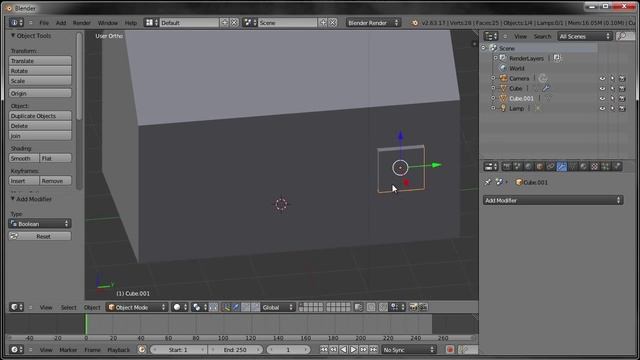 Blender Generate Modifier #03 - Boolean Modifier смотреть онлайн