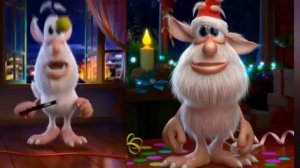 обычный буба VS новогодний буба #booba