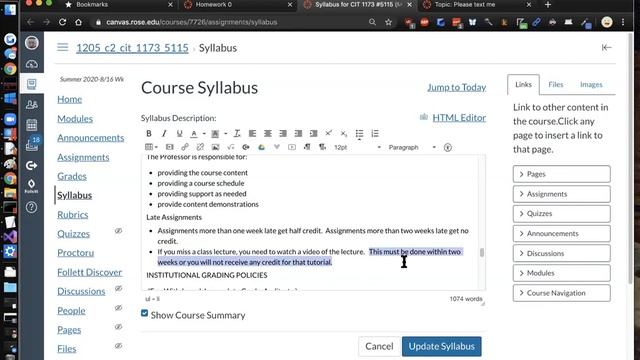 CIT1173#5115 Lecture A смотреть онлайн