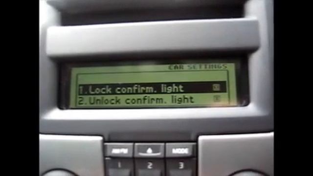 Volvo S40 T5 Audio/Car Settings Menu Structure смотреть онлайн