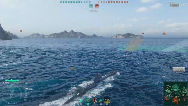 Undine. Подводная лодка Британии 6 уровня. Играем, качаем 8 уровень! смотреть онлайн