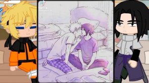 |•|•|Реакция Саске и Наруто на СасуНару|•|•|