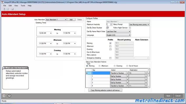 Avaya IP Office - How to Program Auto Attendant on IP500 смотреть онлайн