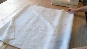 Как сшить наволочку 70 х 70 без оверлока? Очень просто!