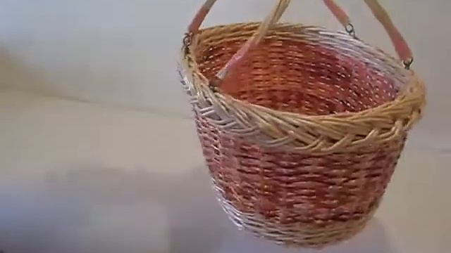 Корзина с двумя ручками для походов на рынок, за грибами, на пикник смотреть онлайн