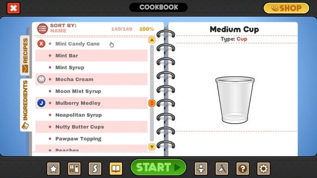 Papa's Freezeria Deluxe - All Ingredients