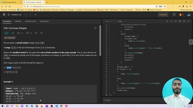 Summary Ranges | Leetcode daily challenge | Leetcode Easy | Array смотреть онлайн