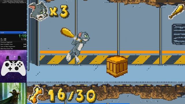 Tom and Jerry: Infurnal Escape: Level 1 - Dog Army Camp (Any%) - 2:33- World Record смотреть онлайн