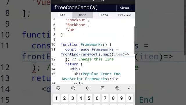 Give sibling elements a unique key attribute| Basic React freeCodeCamp #UniqueKeyAttributeReact смотреть онлайн