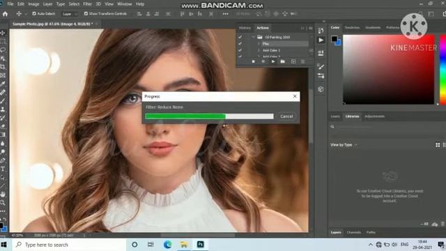 Photoshop Action || oil Paint Action || смотреть онлайн
