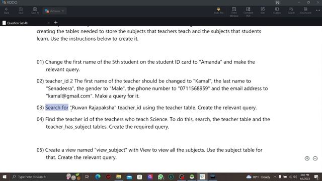 Data Base Task 48 | DBMS Question Session | 1st Year | Java Institute | A.D.Dharana Deeptha Nethsar смотреть онлайн