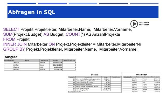 SQL-Abfragen mit SELECT - Teil 10: Die HAVING-Klausel nutzen смотреть онлайн