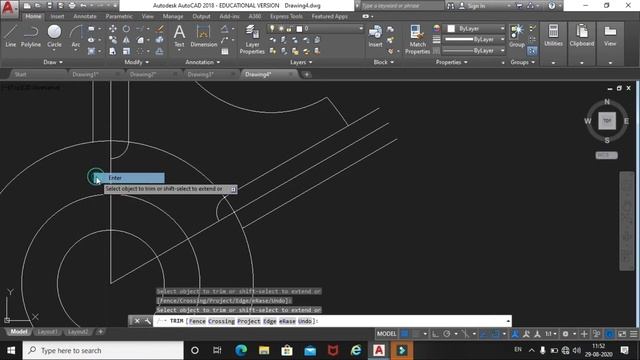 AutoCad 2D Practice Drawing Exercise-17 || Tech&Programming смотреть онлайн
