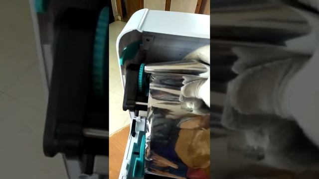 RIBBON LOADING FOR PRINTER GS-2406T LABEL PRINTER смотреть онлайн