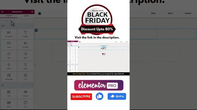 Elementor Black Friday 2023 | Save Upto 80% #elementor #blackfriday #pagebuilder #plugins #wordpres смотреть онлайн