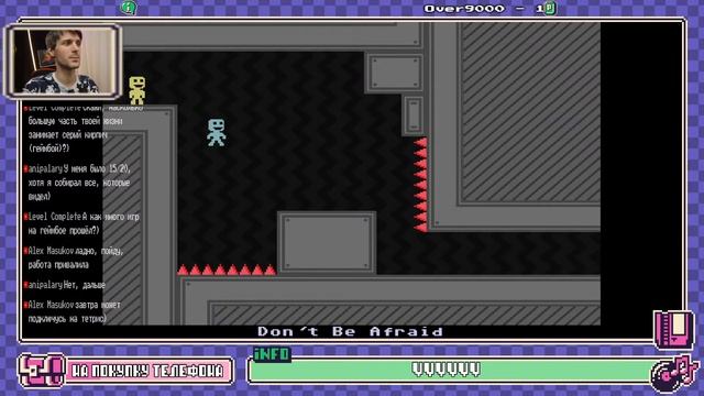 Пиксельное БЕЗУМИЕ - VVVVVV! Прохождение стрим игра от ПОДПИСЧИКА смотреть онлайн