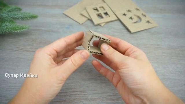 Две Идеи Новогодних Домиков своими руками