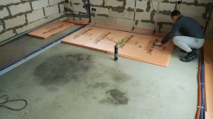 Водяной тёплый пол. Часть 1. Утепление основания экструдированым пенополистиролом 100мм.