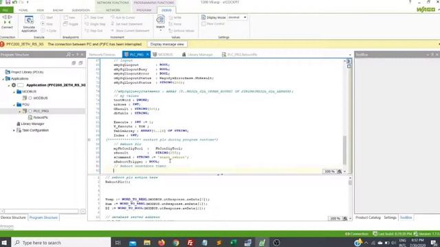 Wago e!Cockpit/ Codesys Reboot PLC during program runtime смотреть онлайн