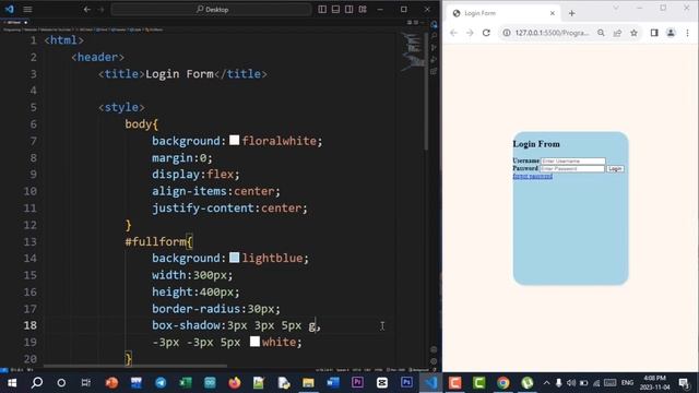 ASMR Programming - how to make login form in html and css смотреть онлайн