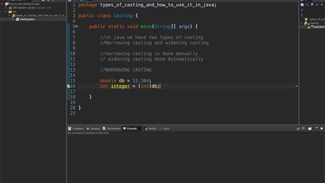Types of casting in JAVA смотреть онлайн
