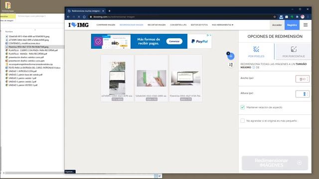 Cómo redimensionar y comprimir imágenes para web usando iloveimg.com смотреть онлайн