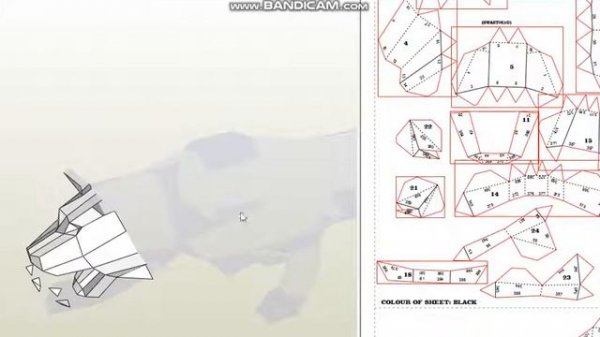 Panther 3D Papercraft Model , Pepakura Panther Papercraft PART 1