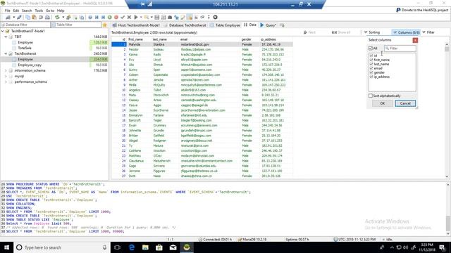 Export Results to CSV file from MySQL or MairaDB by using Heidi SQL - MariaDB Admin / Dev Tutorial смотреть онлайн
