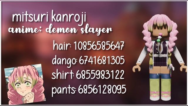 demon slayer anime cosplay outfit codes 2022 | roblox ♡ смотреть онлайн