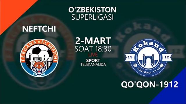 Neftchi Vs Qo'qon-1912 | Coca-cola Superliga-2022 | 1-tur
