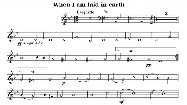 Play The Violin Sheet Music With Lynne Dawson/Purcell: 