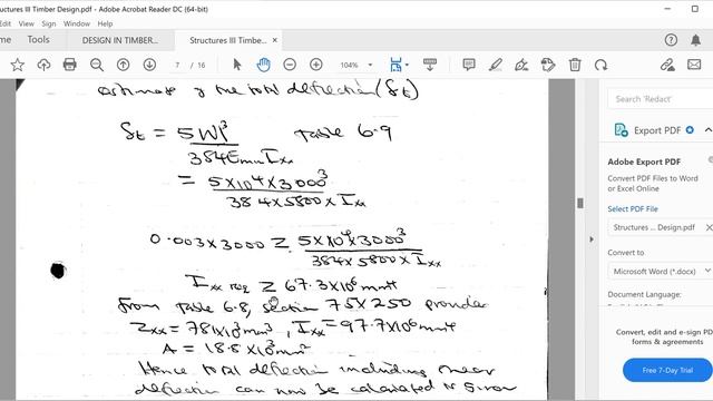 SOLVED TIMBER BEAM DESIGN EXAMPLE смотреть онлайн