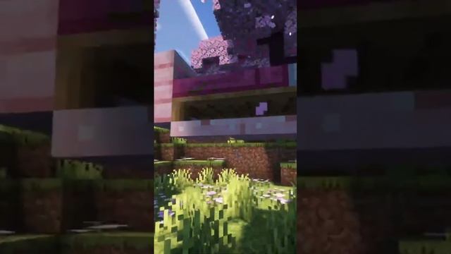 Как построить гамак из вишневого дерева в майнкрафт? #minecraft #shorts #short смотреть онлайн