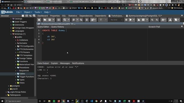pgAdmin CREATE PROCEDURE (part 1) смотреть онлайн