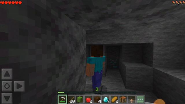 когда только начинаешь своё выживание и находишь алмазы