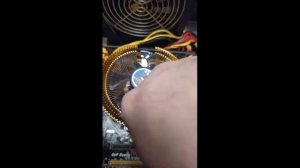 Как снять куллер с радиатором проц Intel i5