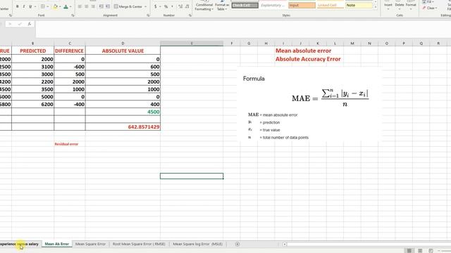 Mean Absolute Error, Mean Square Error, Root Mean Square Error, & Mean Square log Error, in ML?Urdu смотреть онлайн